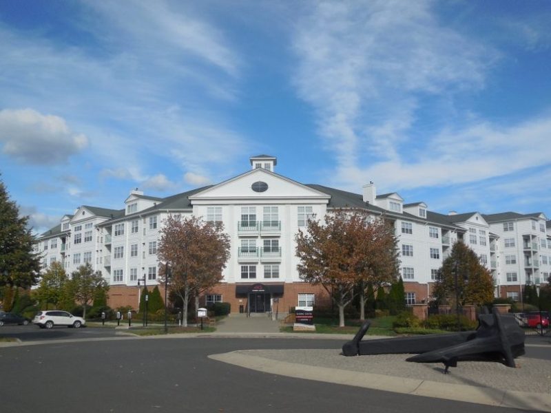 This image shows the outside view of the TGM apartment in Stamford Harbor, CT.